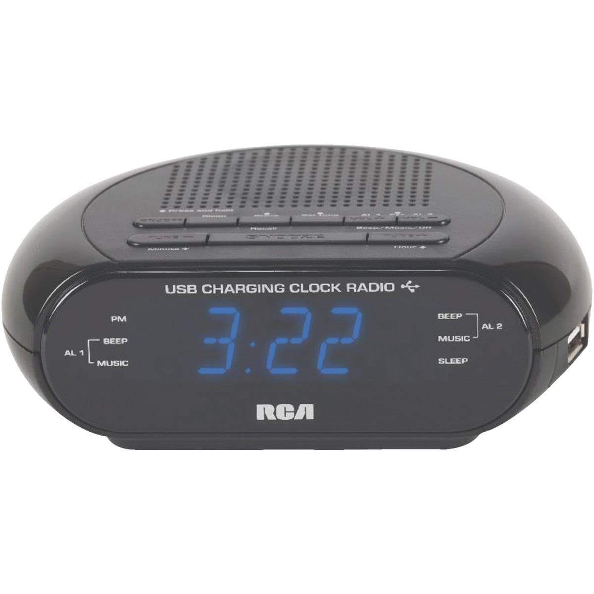 Picture of RCA USB Dual Alarm Clock Radio