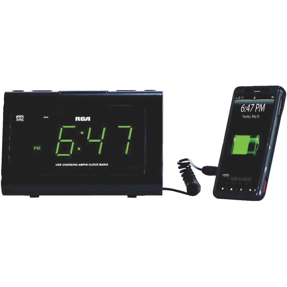 Picture of RCA USB Big Display Alarm Clock Radio