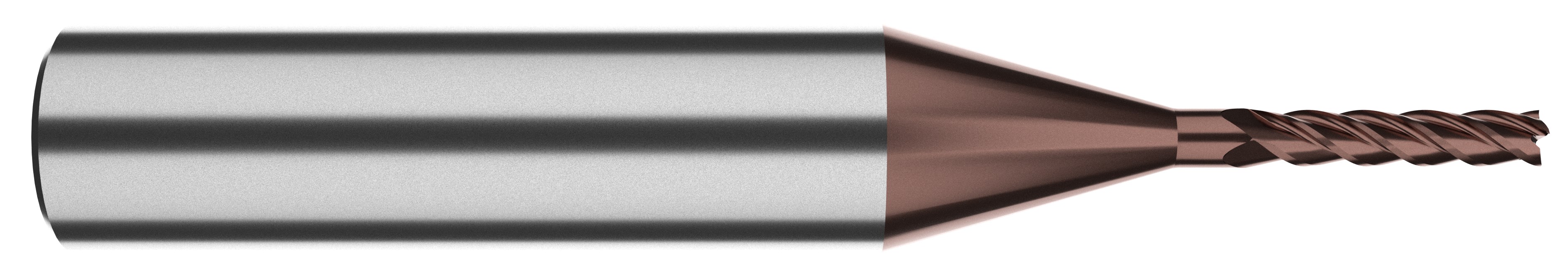 Picture of TuffCut Micro 4MV 4 Flute Micro Variable End Mill - 3/64x1/4x2-1/2x.010R 1/4Shk ALtima Xtreme