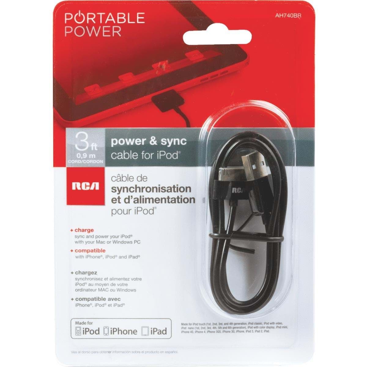 Picture of RCA iPod USB Charging & Sync Cable