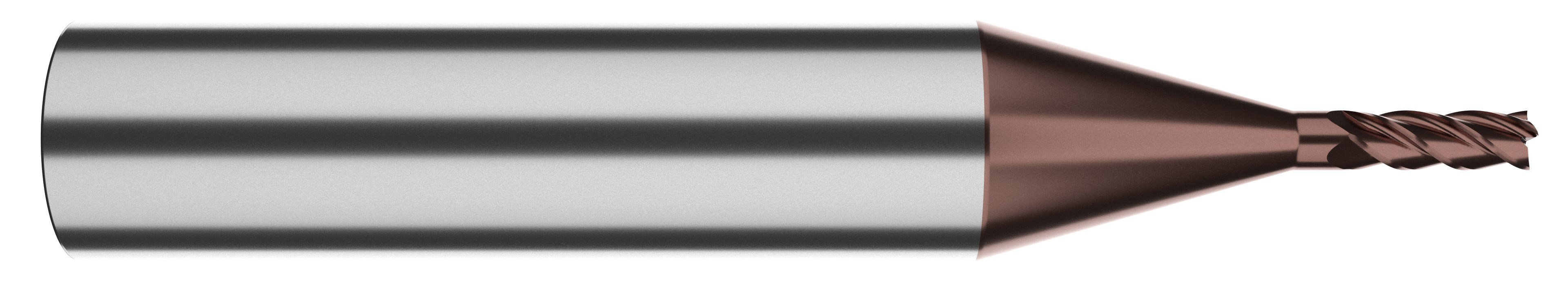 Picture of TuffCut Micro 4MV 4 Flute Micro Variable End Mill - 1/16x3/16x2-1/2x.010R 1/4Shk ALtima Xtreme