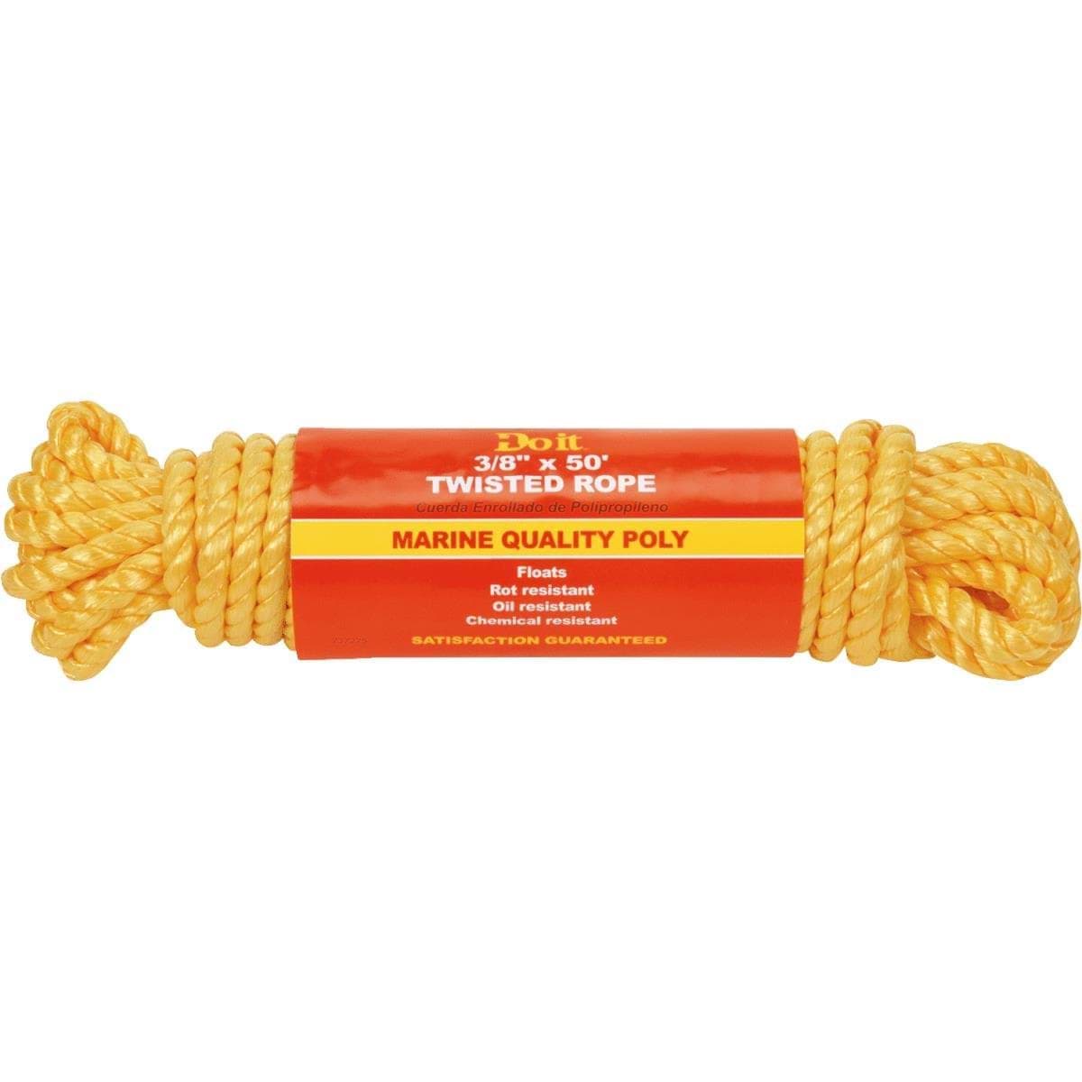 Picture of Do it Twisted Polypropylene Packaged Rope - 3/8" - 50 ft