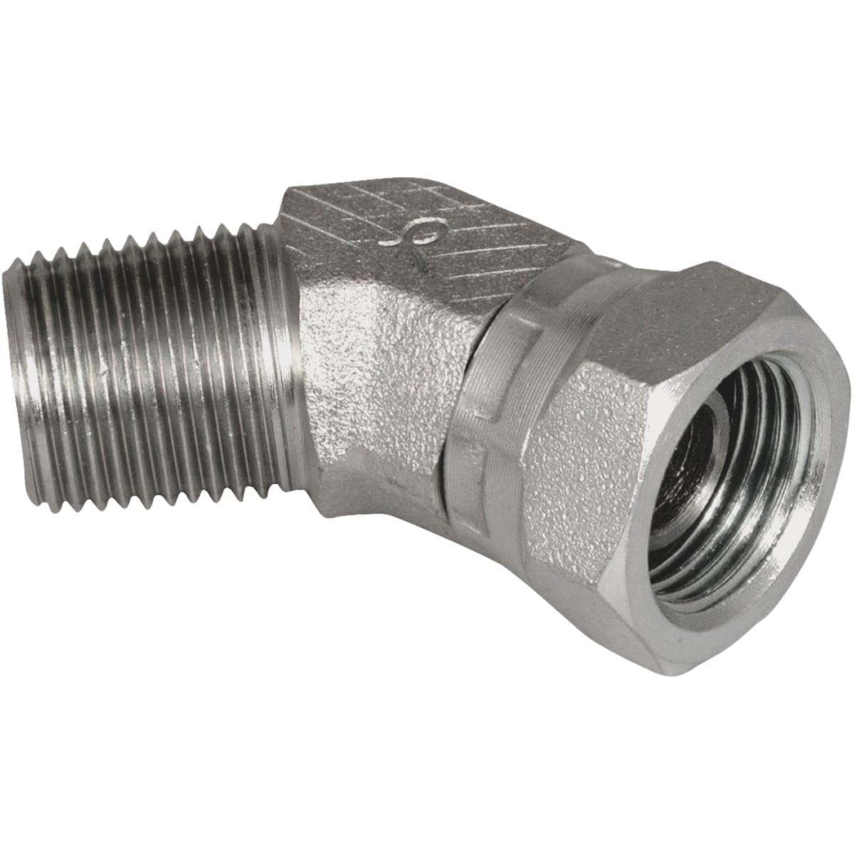 Picture of Apache 45-Degree Male x Female Hydraulic Hose Adapter - 1/2" x 1/2"