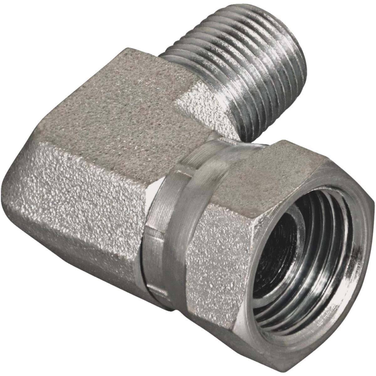 Picture of Apache 90-Degree Male x Female Hydraulic Hose Adapter - 1/2" x 1/2"