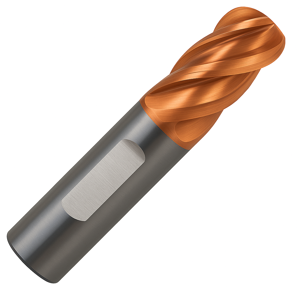 Picture of End Mill - 1/4 x 3/4 x 2-1/2 4F Ball Nose XVaria4