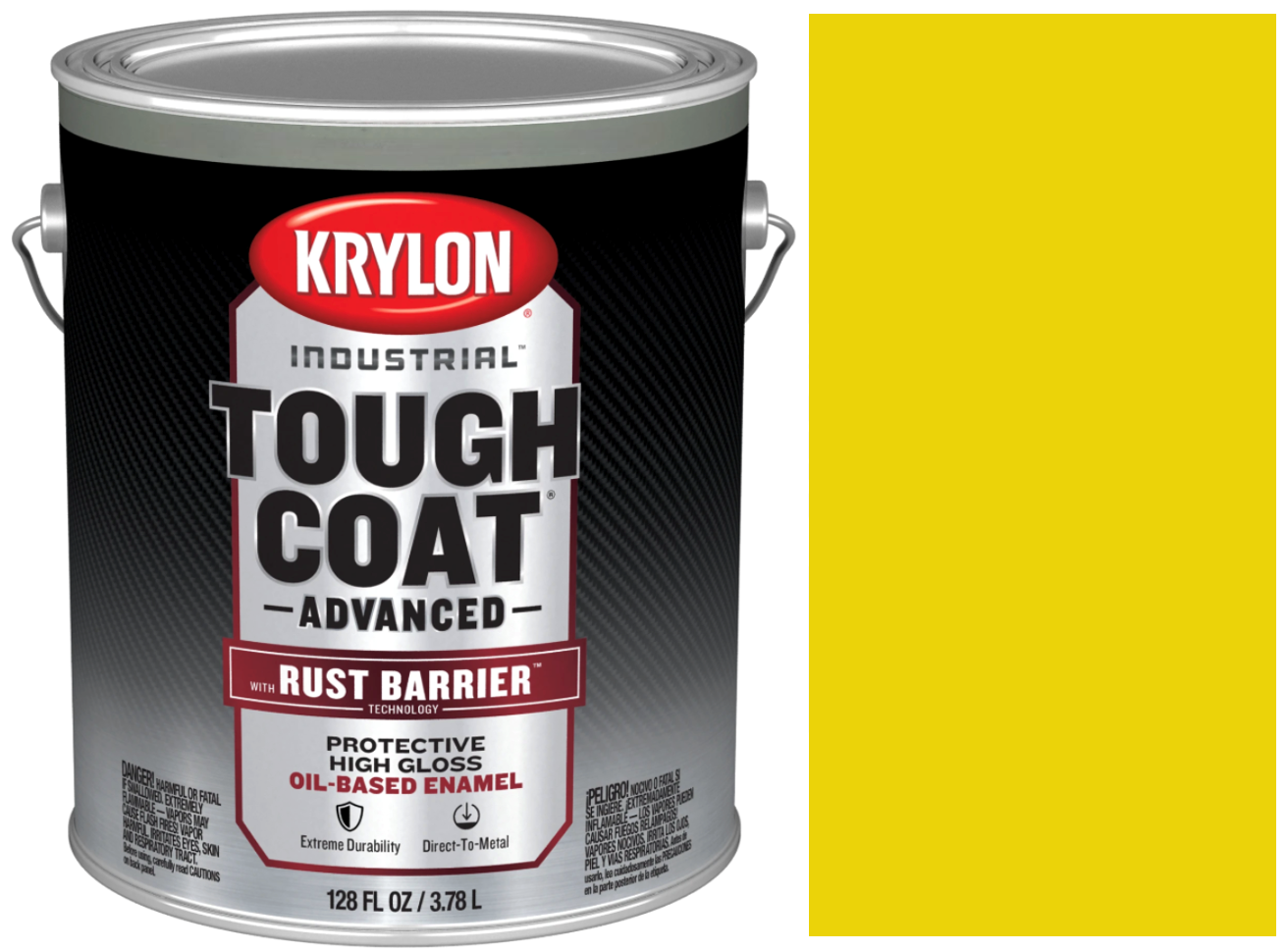 Picture of Paint Gallon Krylon Tough Coat Advanced - OSHA Safety Yellow 