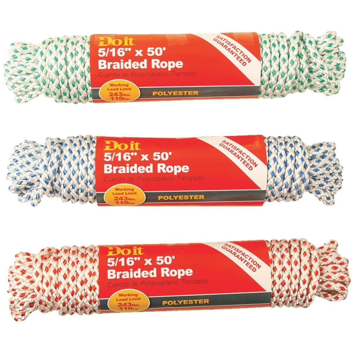 Picture of Do it Diamond Braided Polyester Packaged Rope - 5/16" - 50 ft