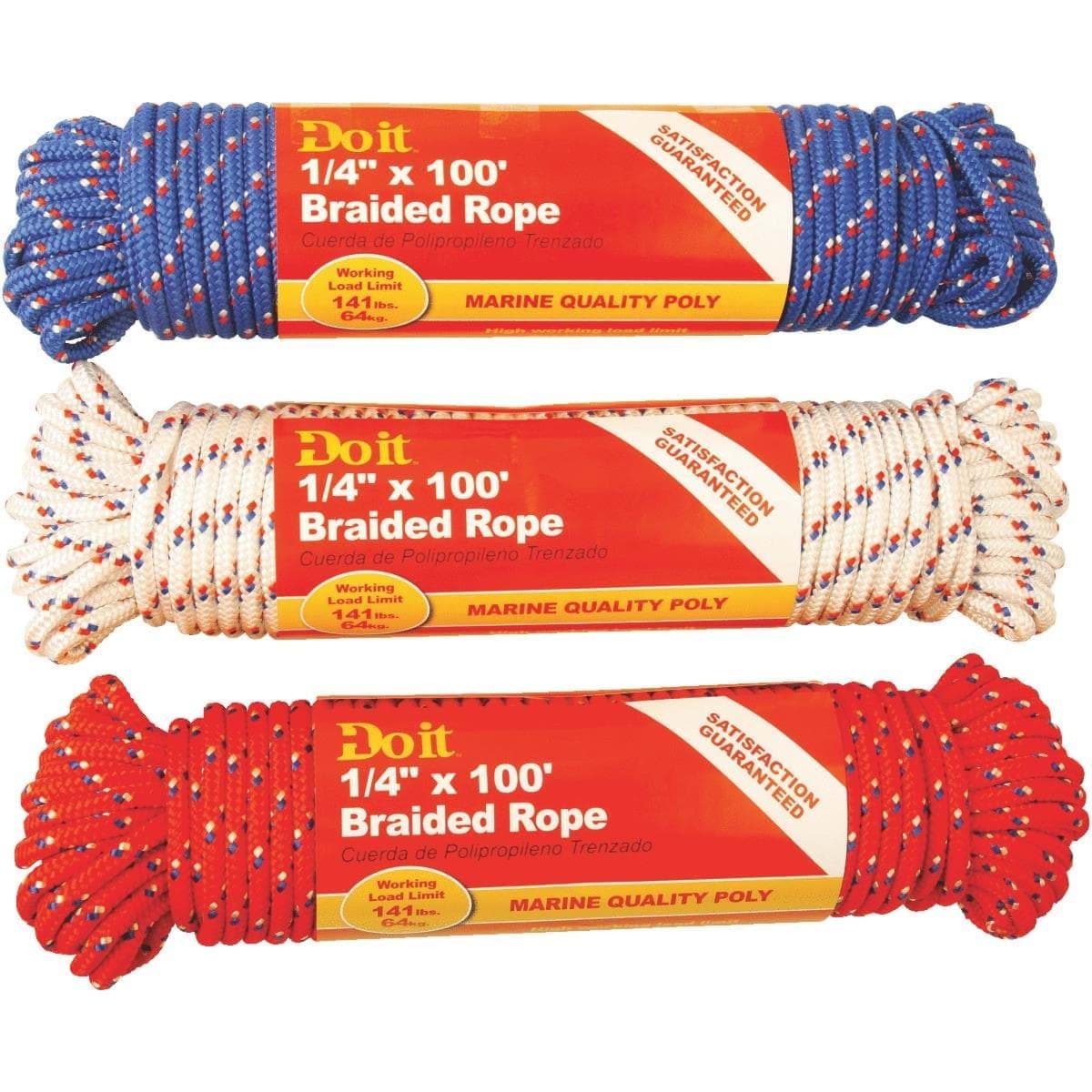 Picture of Do it Diamond Braided Polypropylene Packaged Rope - 1/4" - 100 ft