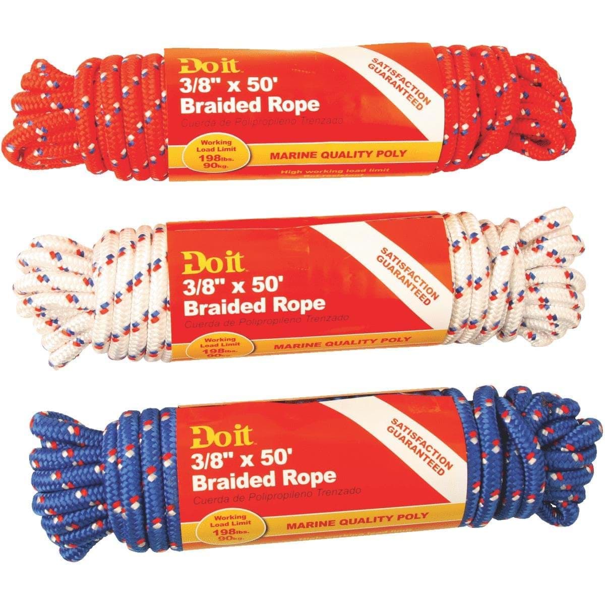 Picture of Do it Diamond Braided Polypropylene Packaged Rope - 3/8" - 50 ft