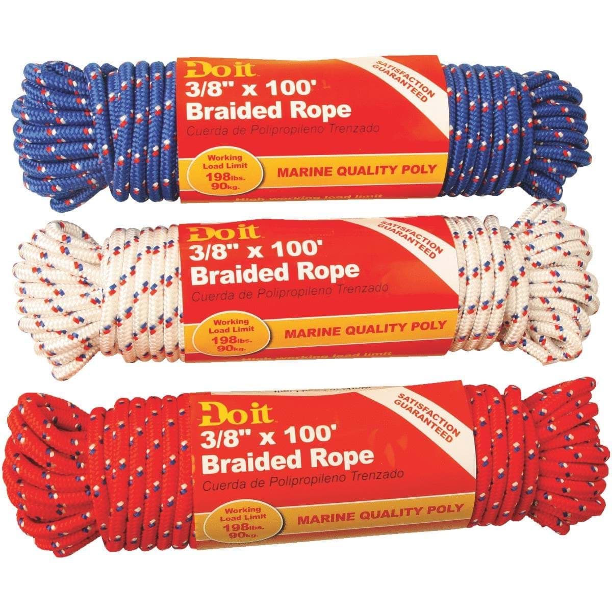 Picture of Do it Diamond Braided Polypropylene Packaged Rope - 3/8" - 100 ft