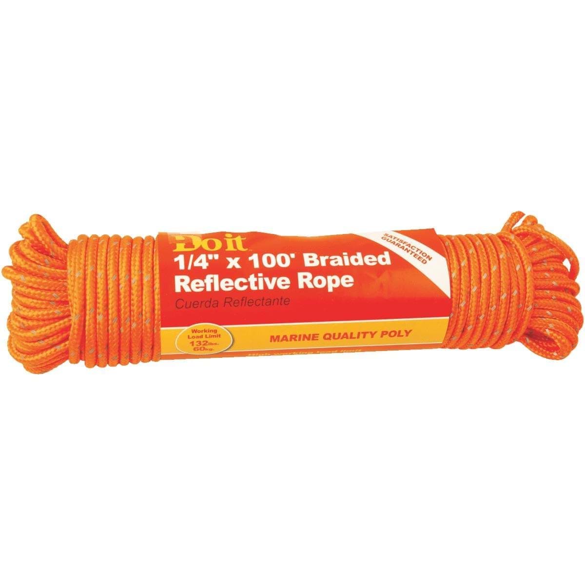Picture of Do it Braided Reflective Polypropylene Packaged Rope - 1/4" - 100 ft