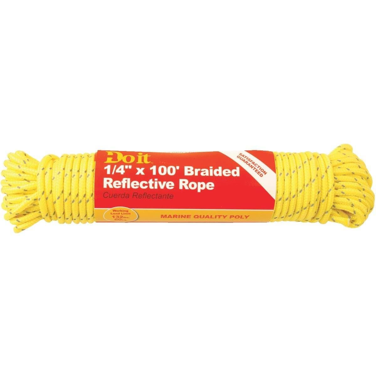 Picture of Do it Braided Reflective Polypropylene Packaged Rope - 1/4" - 100 ft