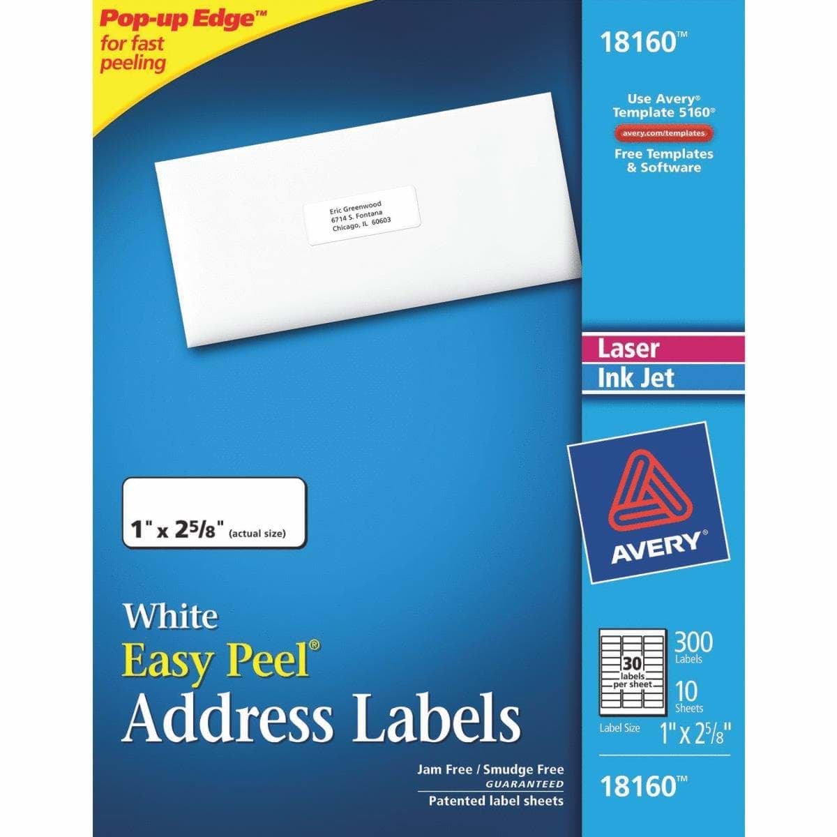 Picture of Inkjet White Mailing Labels