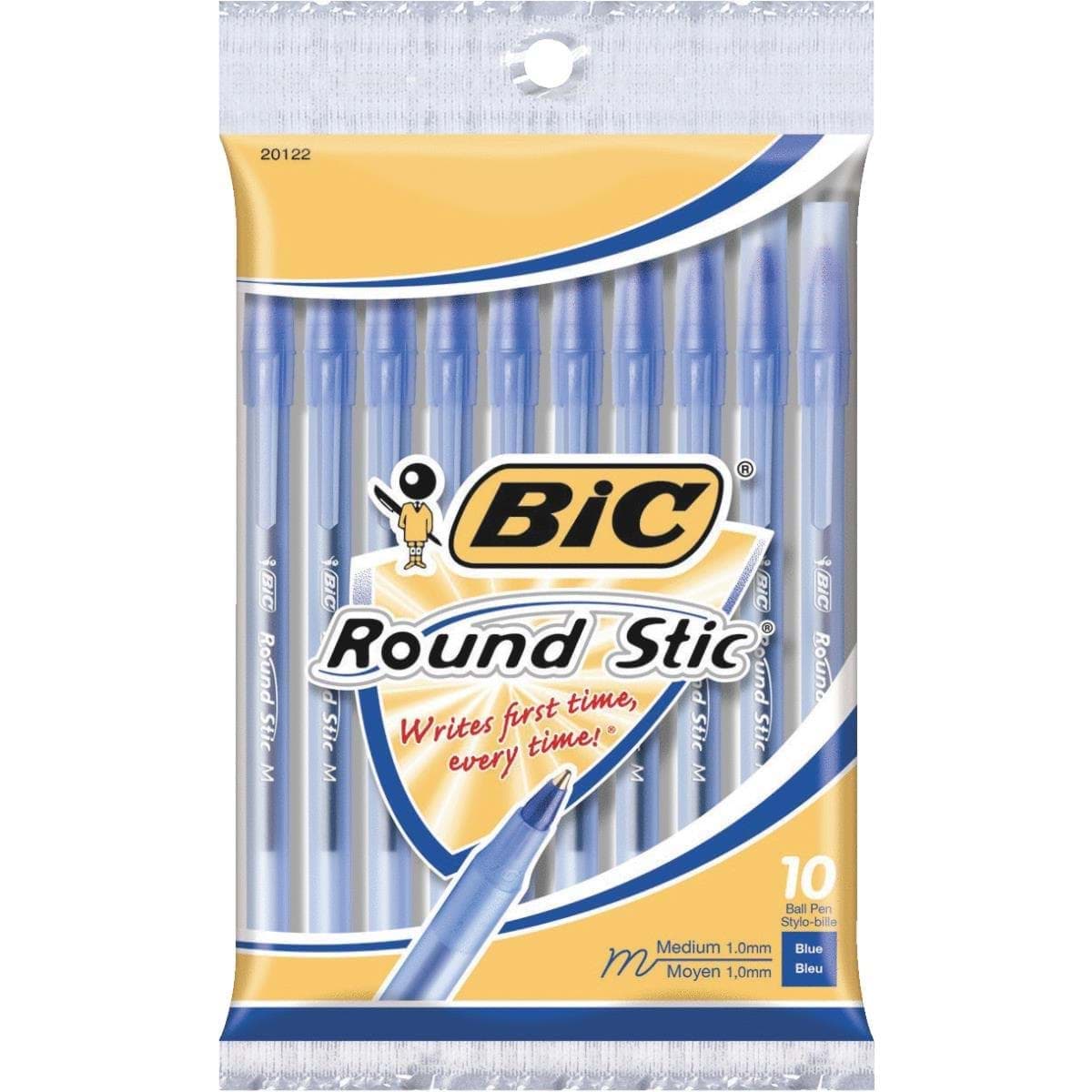 Picture of Bic Round Stic Ball Pen - Blue 10pk
