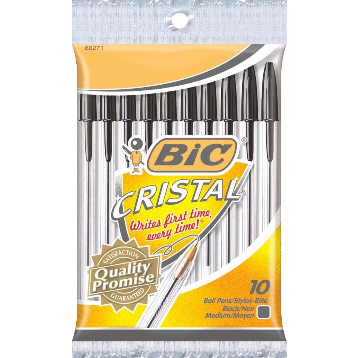 Picture of Bic Cristal Ball Pen - Black 10pk