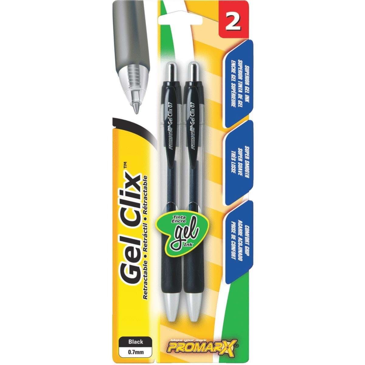 Picture of ProMarx Gel Clix Retractable Pen - Black