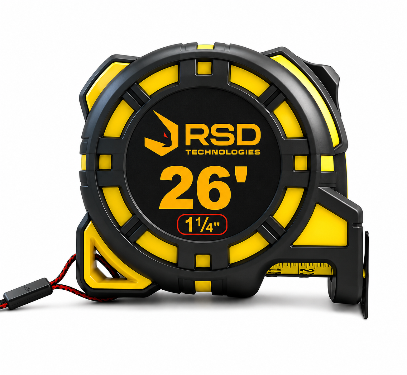 Picture of Tape Measure Case Plastic TPR Hi-Viz Quick Read - 26'
