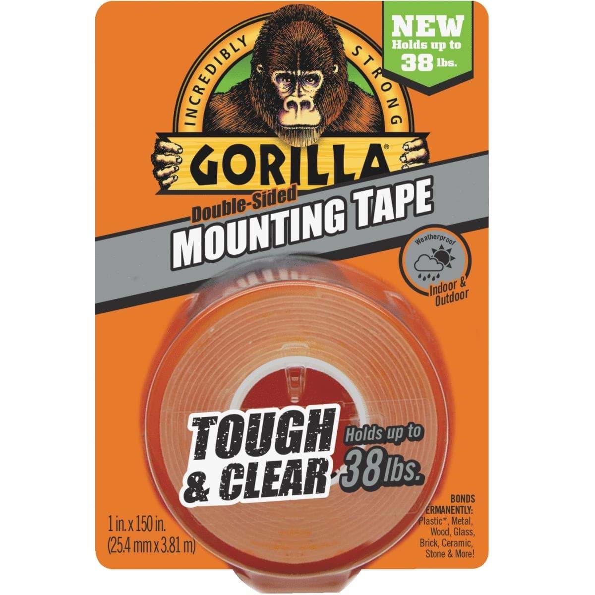 Picture of Gorilla Double-Sided Mounting Tape - Clear - 38lbs