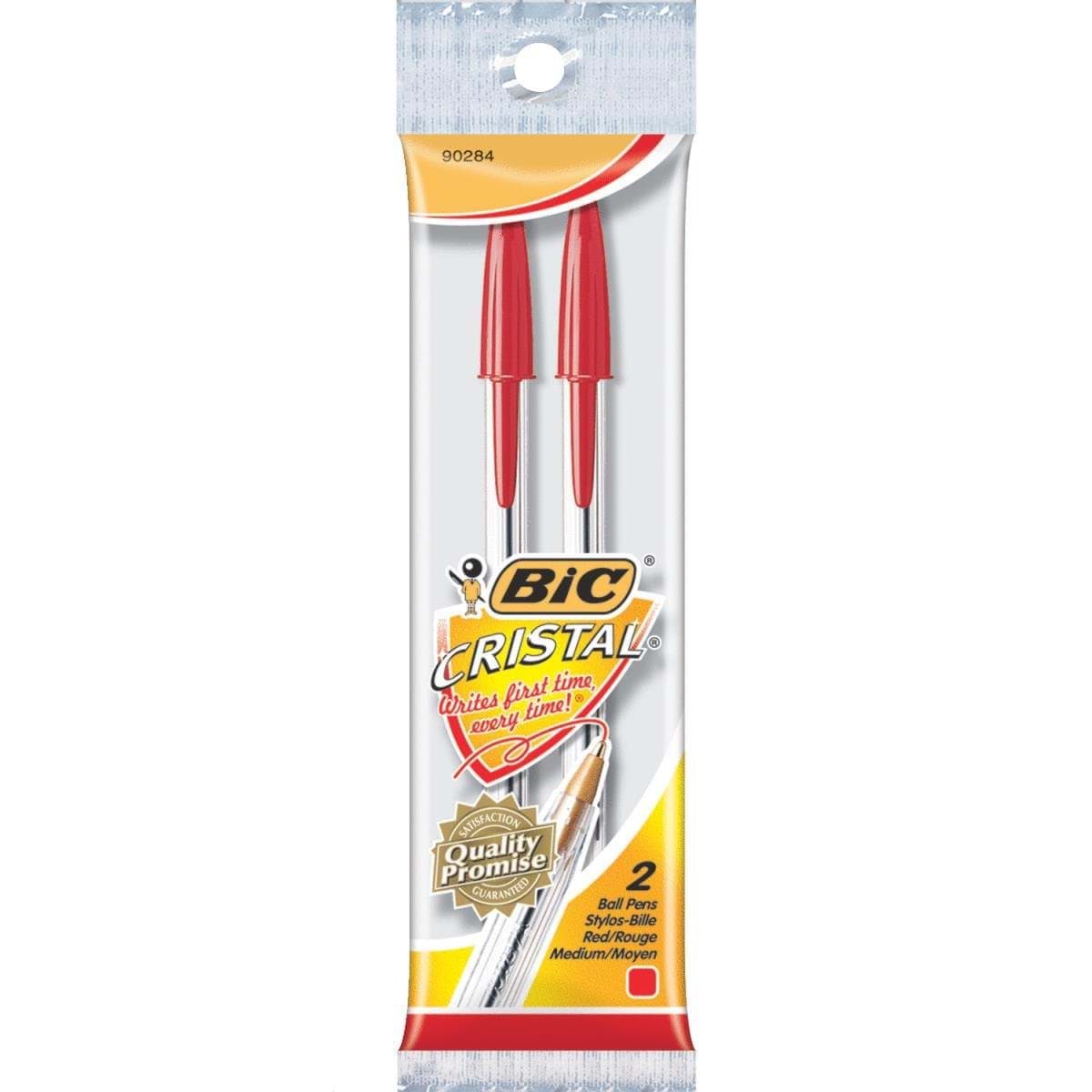 Picture of Bic Cristal Ball Pen - Red 2pk