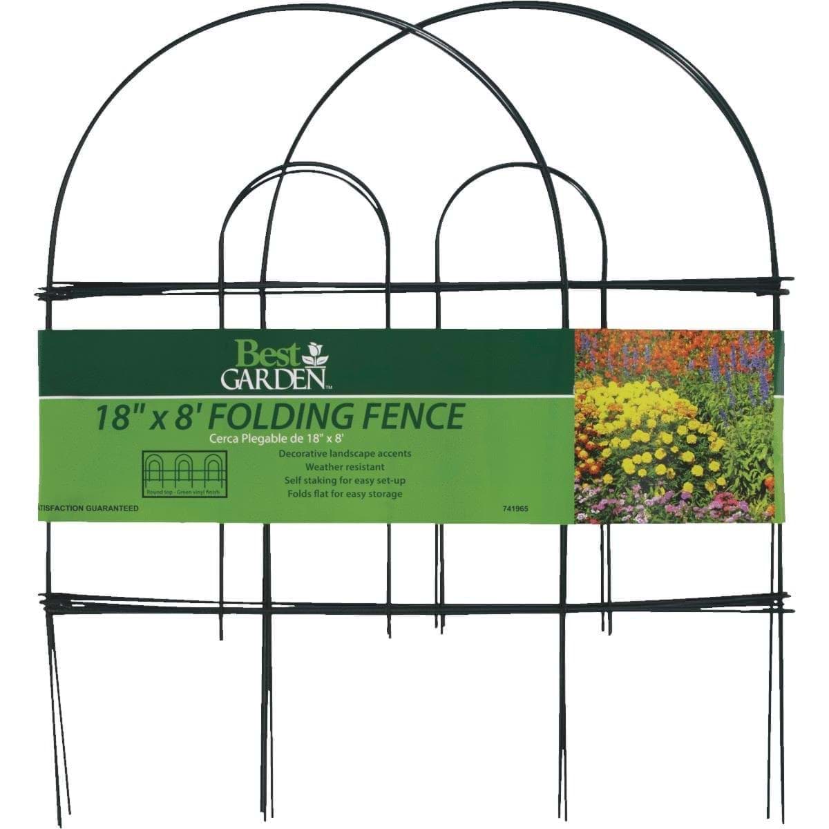 Picture of Best Garden Folding Fence - Green - 18" x 8'