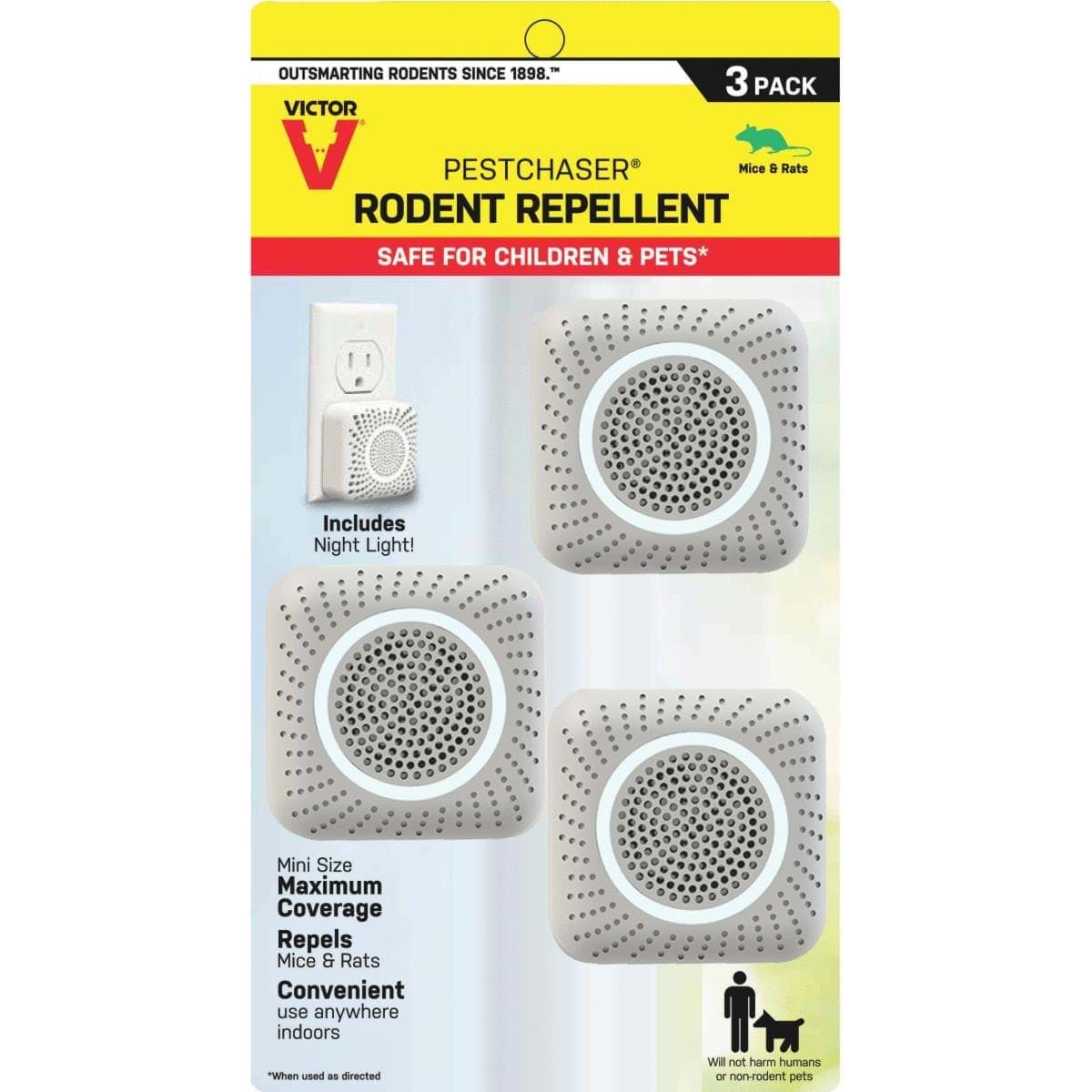 Picture of Victor Mini PestChaser Electronic Pest Repellent With Night Light