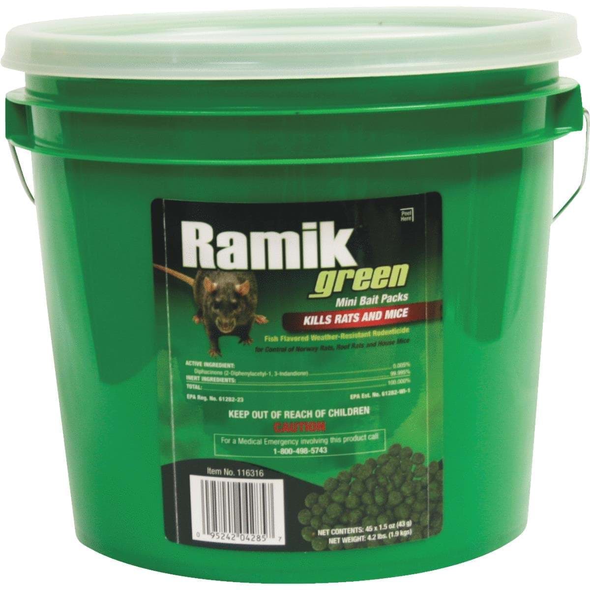 Picture of Ramik Green Rat And Mouse Poison Pellet Bait Packs