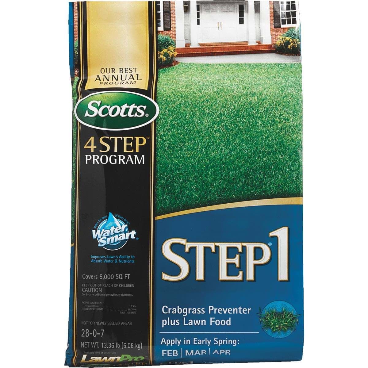Picture of Scotts 4-Step Program Step 1 Lawn Fertilizer With Crabgrass Preventer