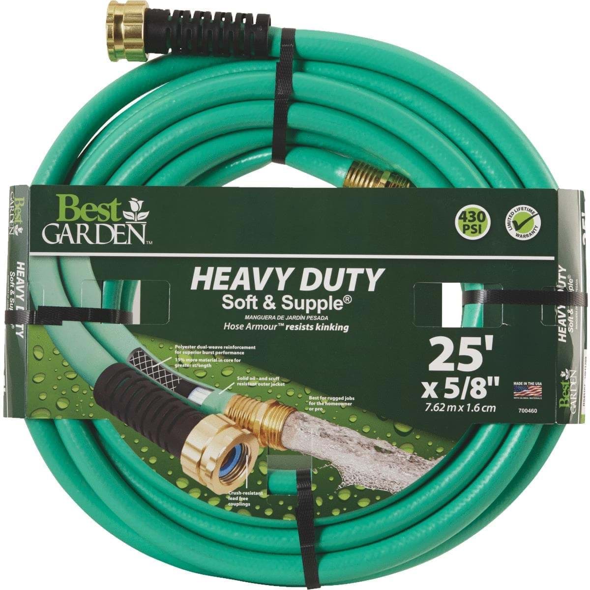 Picture of Best Garden Heavy-Duty Soft & Supple Garden Hose - 25'