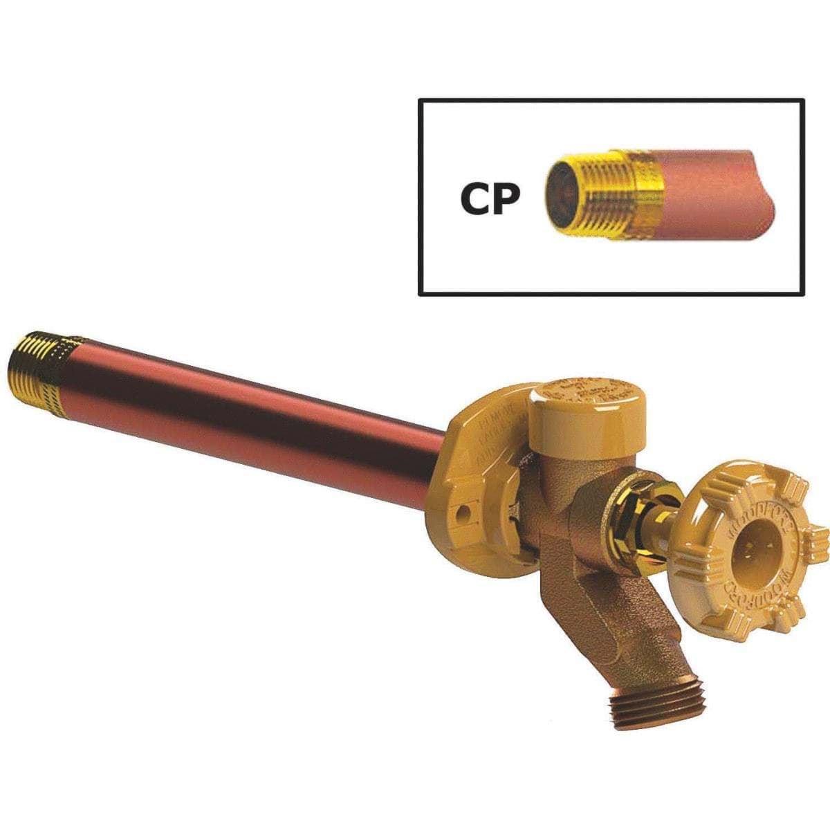 Picture of Woodford 1/2 In. SWT X 1/2 In. MIP X 3/4 In. MHT Anti-Siphon Frost Free Wall Hydrant