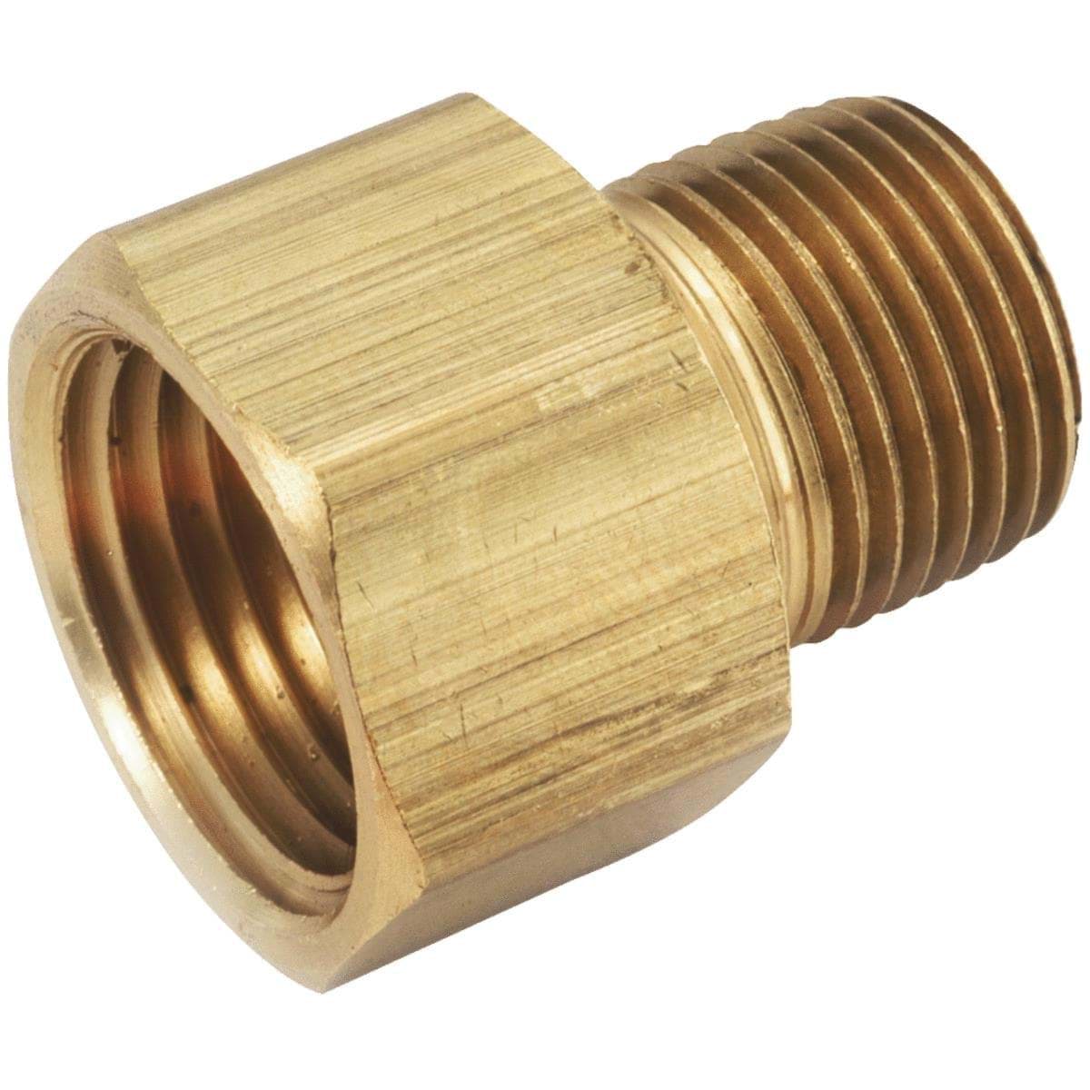 Picture of Anderson Metals FPT x MPT Brass Adapter - 1/4" FPT x 1/4" MPT