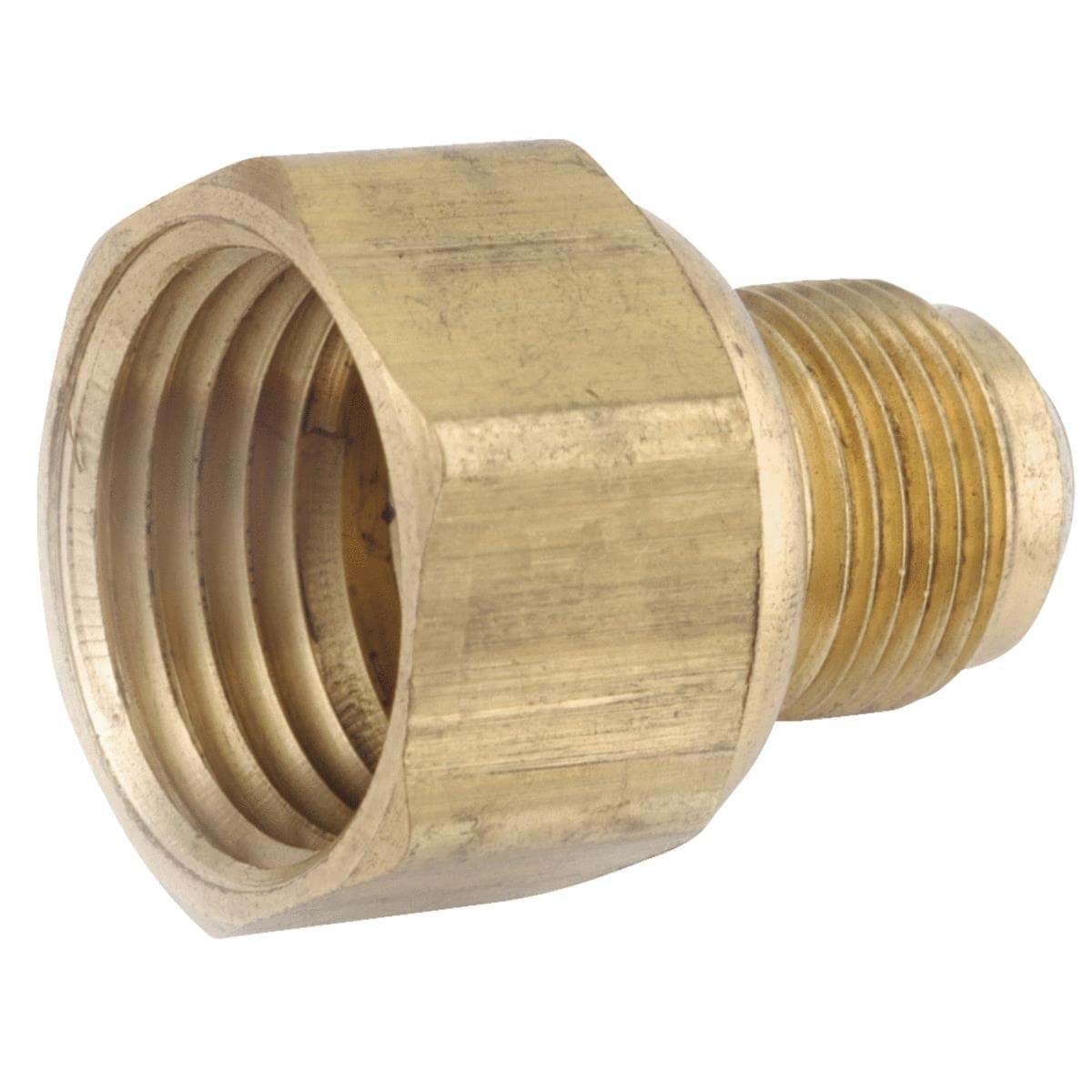Picture of Anderson Metals Female Straight Flare Connector - 3/8" Flare x 1/2" Female Pipe
