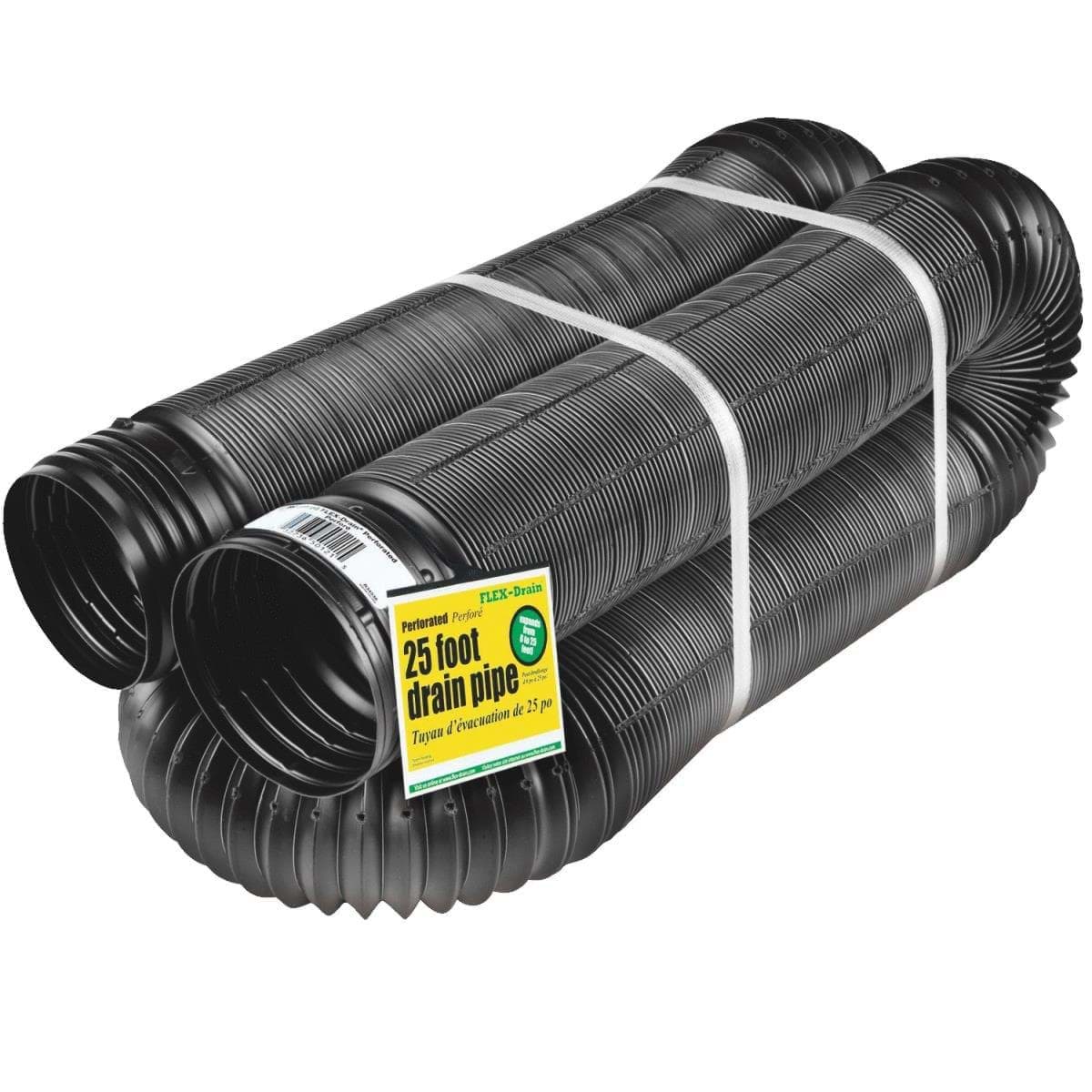 Picture of Amerimax FLEX-Drain 4 In. Expandable Perforated Drain Pipe - 25'