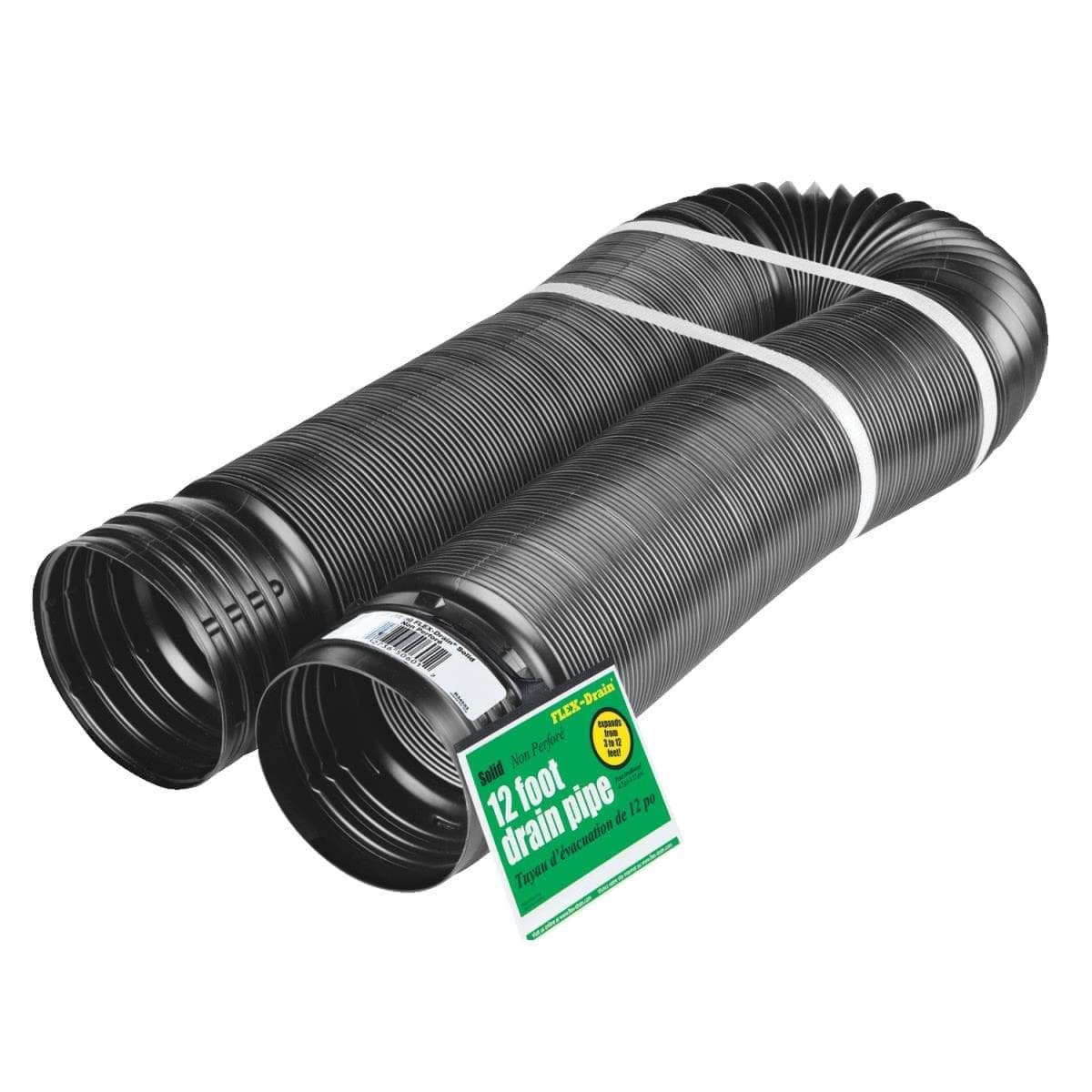 Picture of Amerimax 4 In. Expandable Solid Drain Pipe - 12'