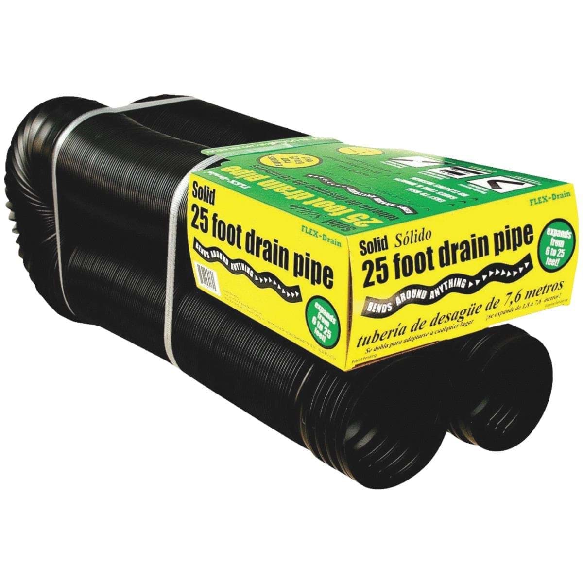 Picture of Amerimax 4 In. Expandable Solid Drain Pipe - 25'