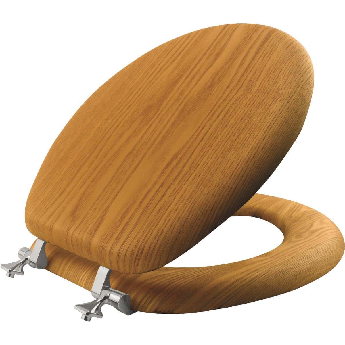 Picture of Mayfair Natural Reflections Round Oak Veneer Toilet Seat