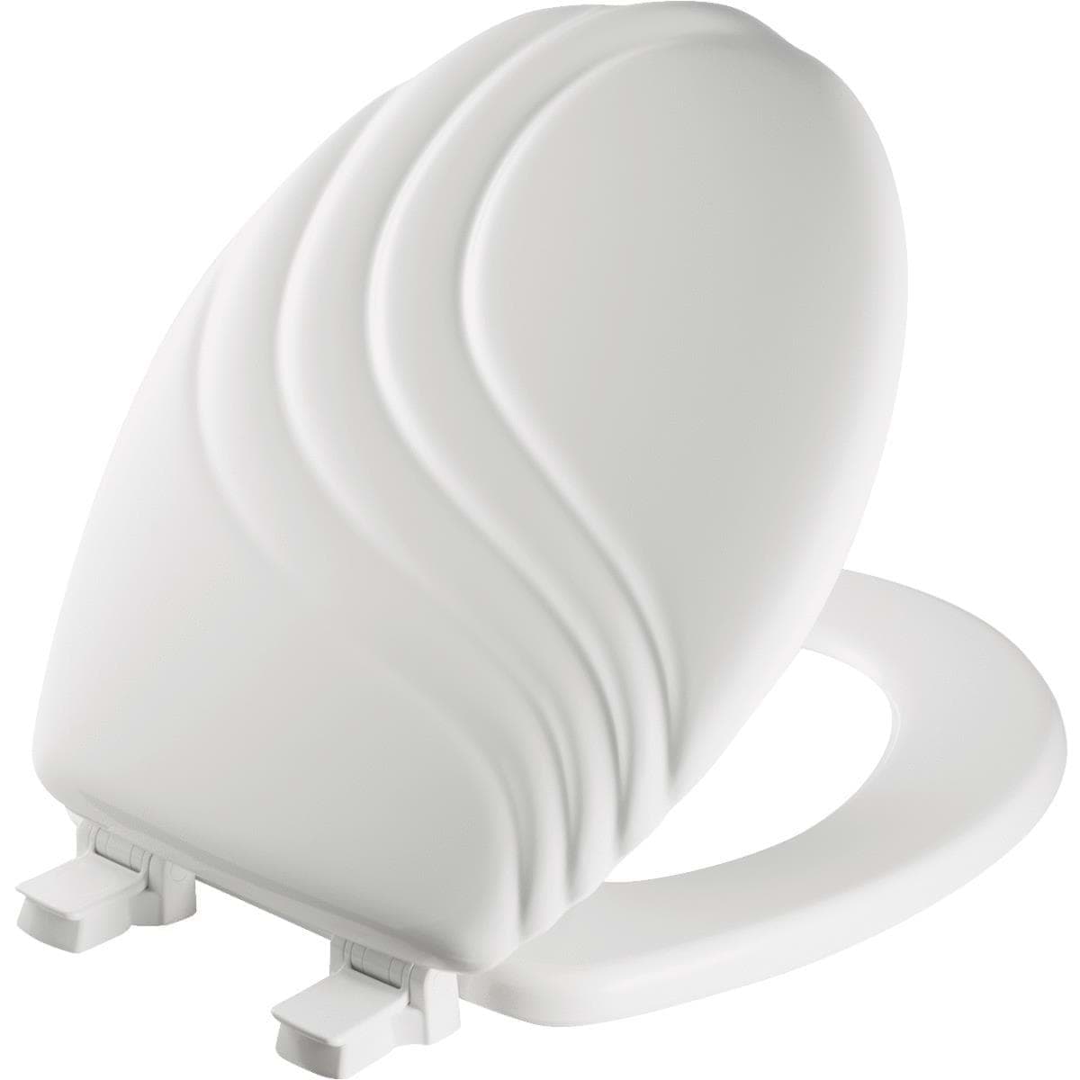 Picture of Mayfair Round Designer Sculptured Swirl Wood Toilet Seat