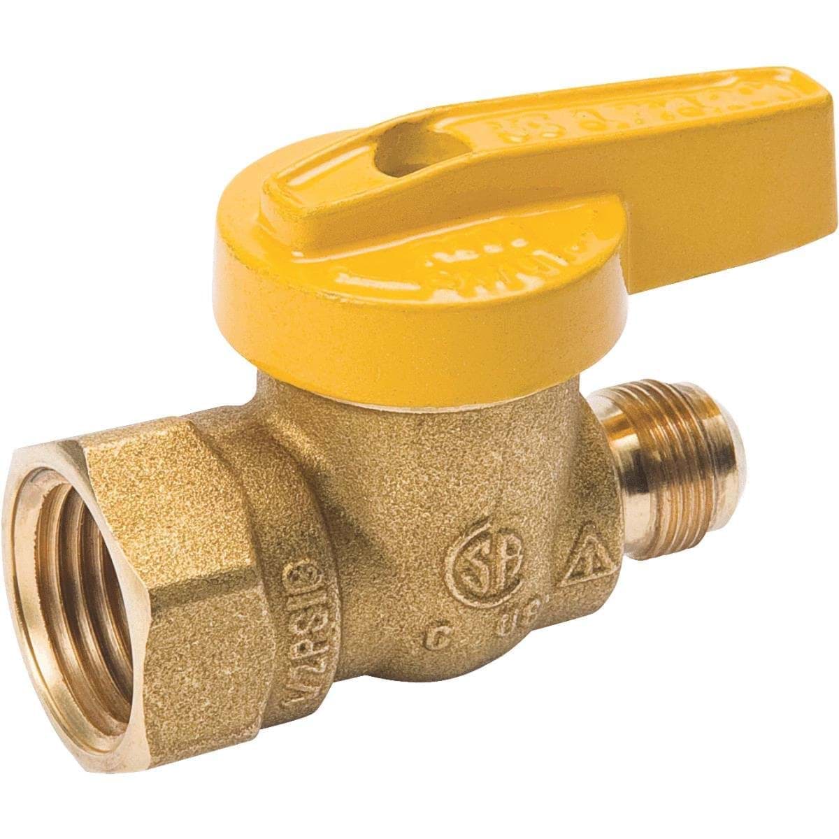 Picture of Gas Heater Valve - 9/16" X 1/2" x 9/16-24 Fine Flare
