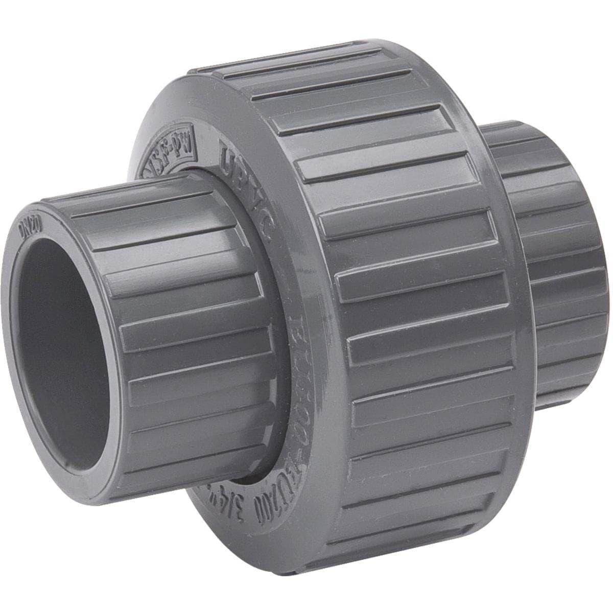 Picture of PVC Gray Solvent Weld Union - 1-1/4" Solvent