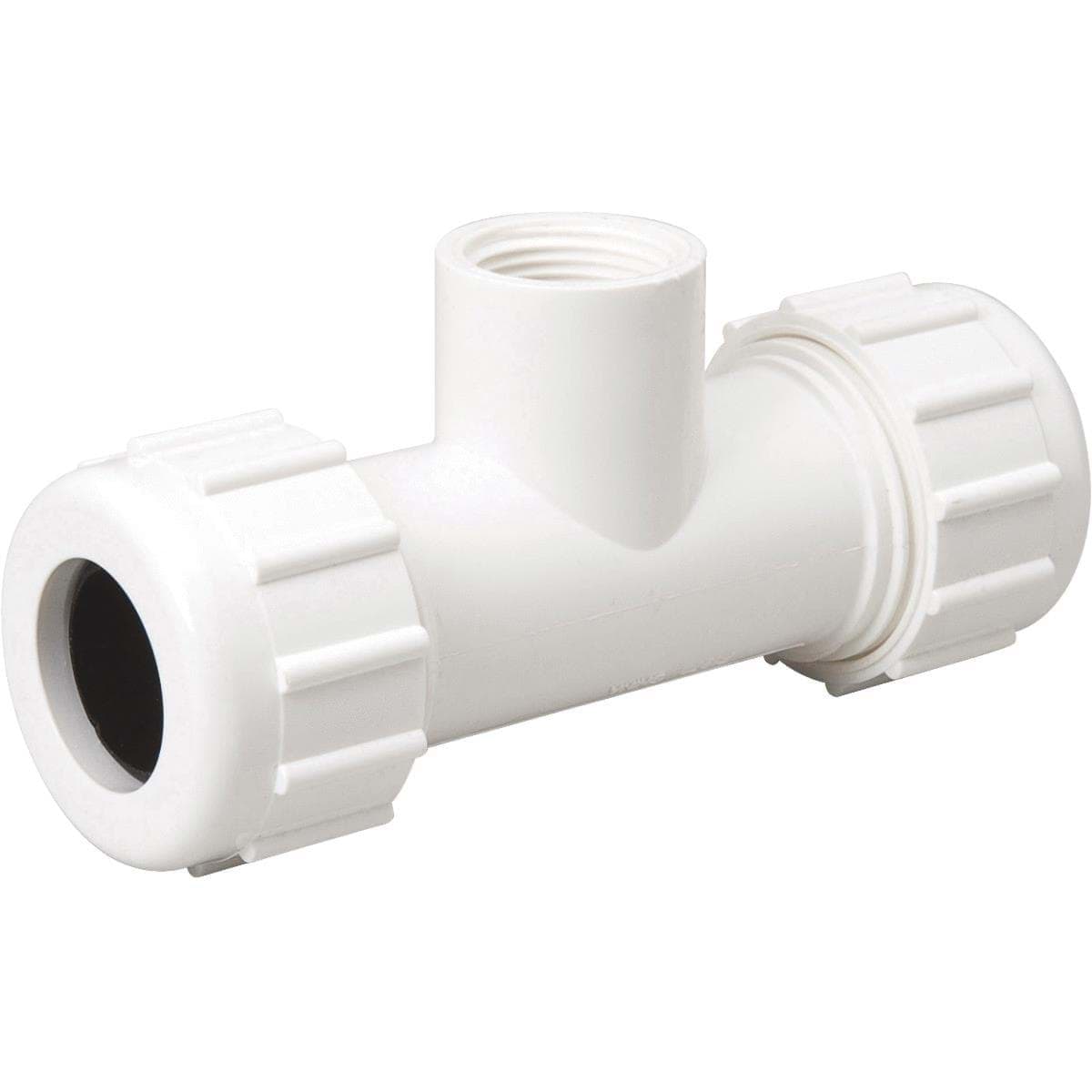 Picture of B&K Plastic Compression PEX Tee - 1" FIP