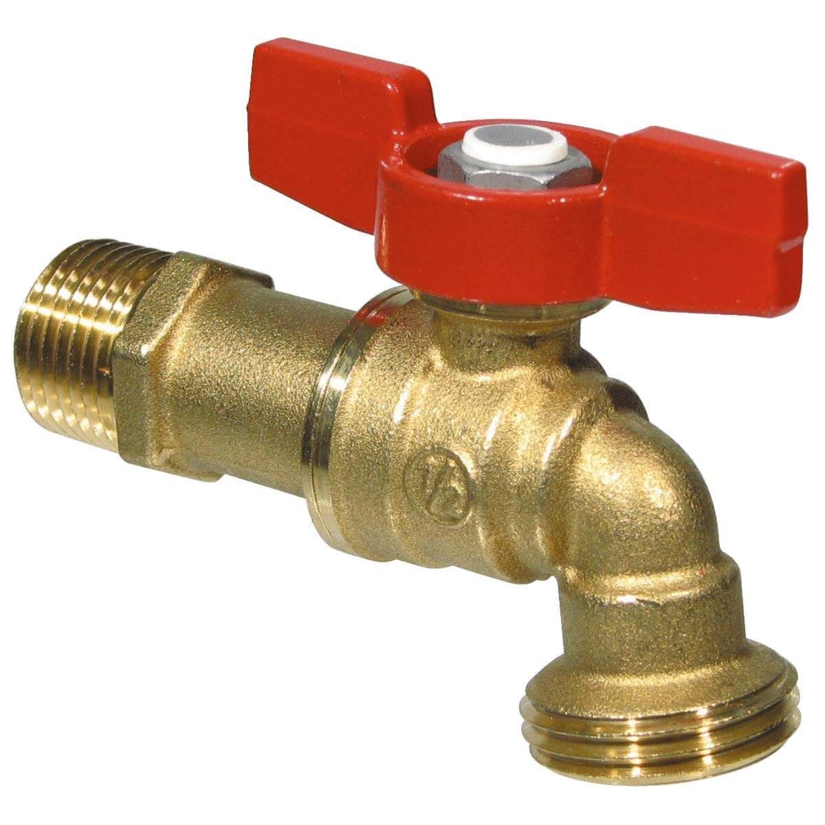 Picture of B&K ProLine Forged Brass MIP X Quarter Turn Hose Bibb - 3/4" MIP x 3/4" MHT