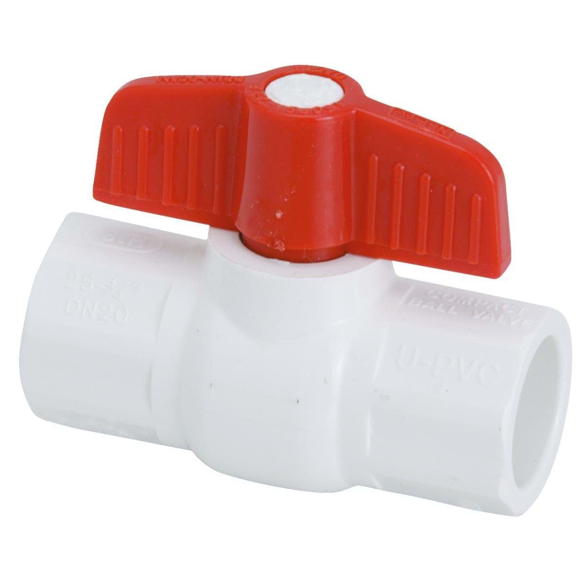Picture of ProLine Solvent Weld PVC Schedule 40 Ball Valve - 3/4" S X 3/4" S