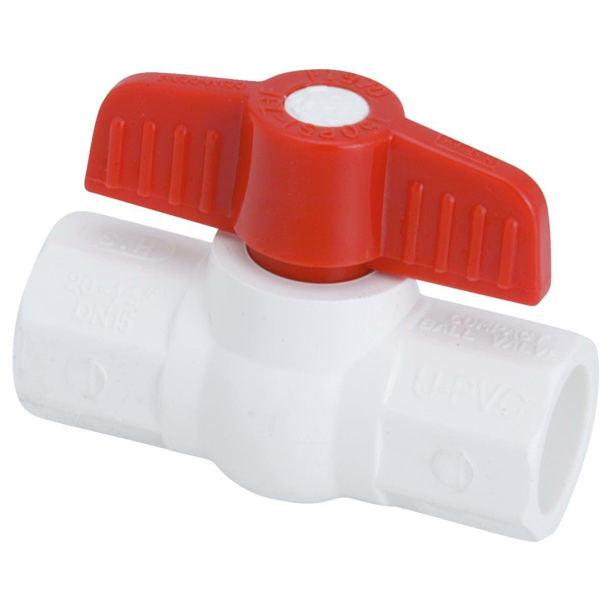 Picture of ProLine Solvent Weld PVC Schedule 40 Ball Valve - 1/2" X 1/2" S