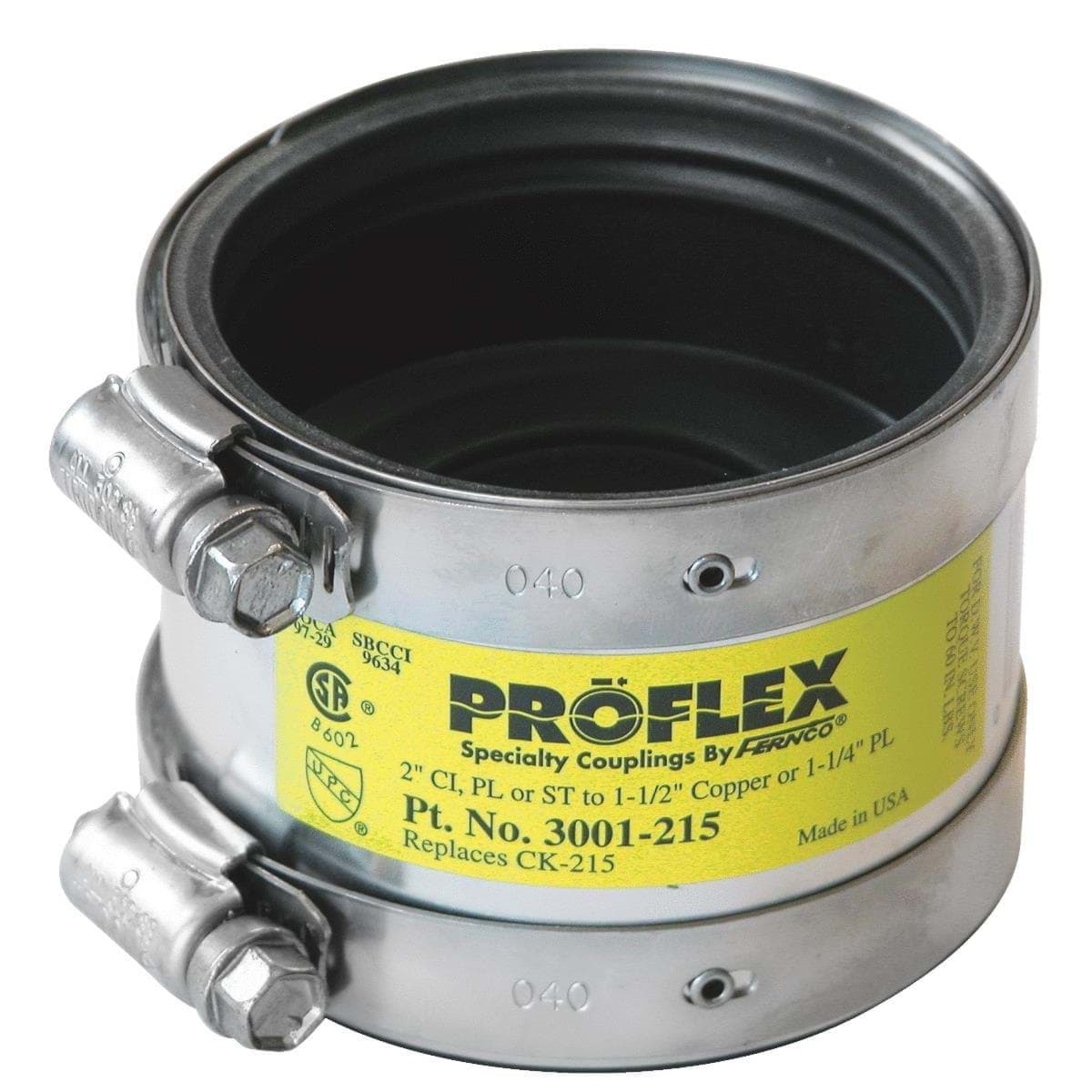 Picture of Proflex PVC Shielded Coupling to Copper - 2" x 2"