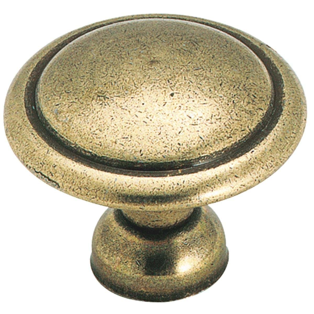 Picture of Amerock 1-3/8 In. Round Antique Brass With Decorative Circle Traditional Knob