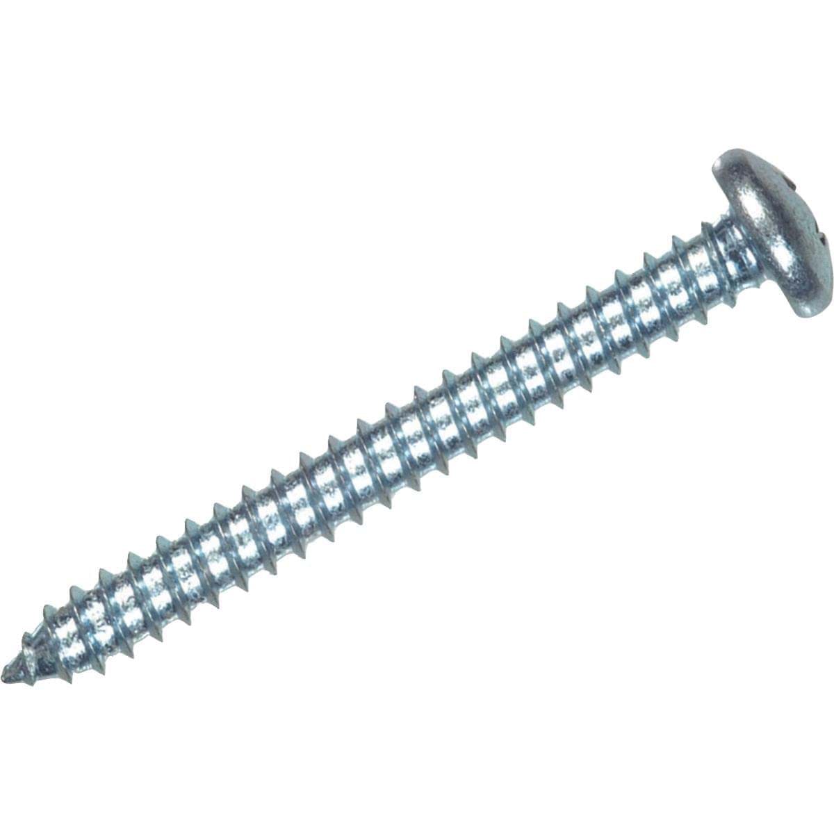 Picture of Hillman The Fastener Center Phillips Pan Head Zinc Sheet Metal Screw - #4x1-1/2"