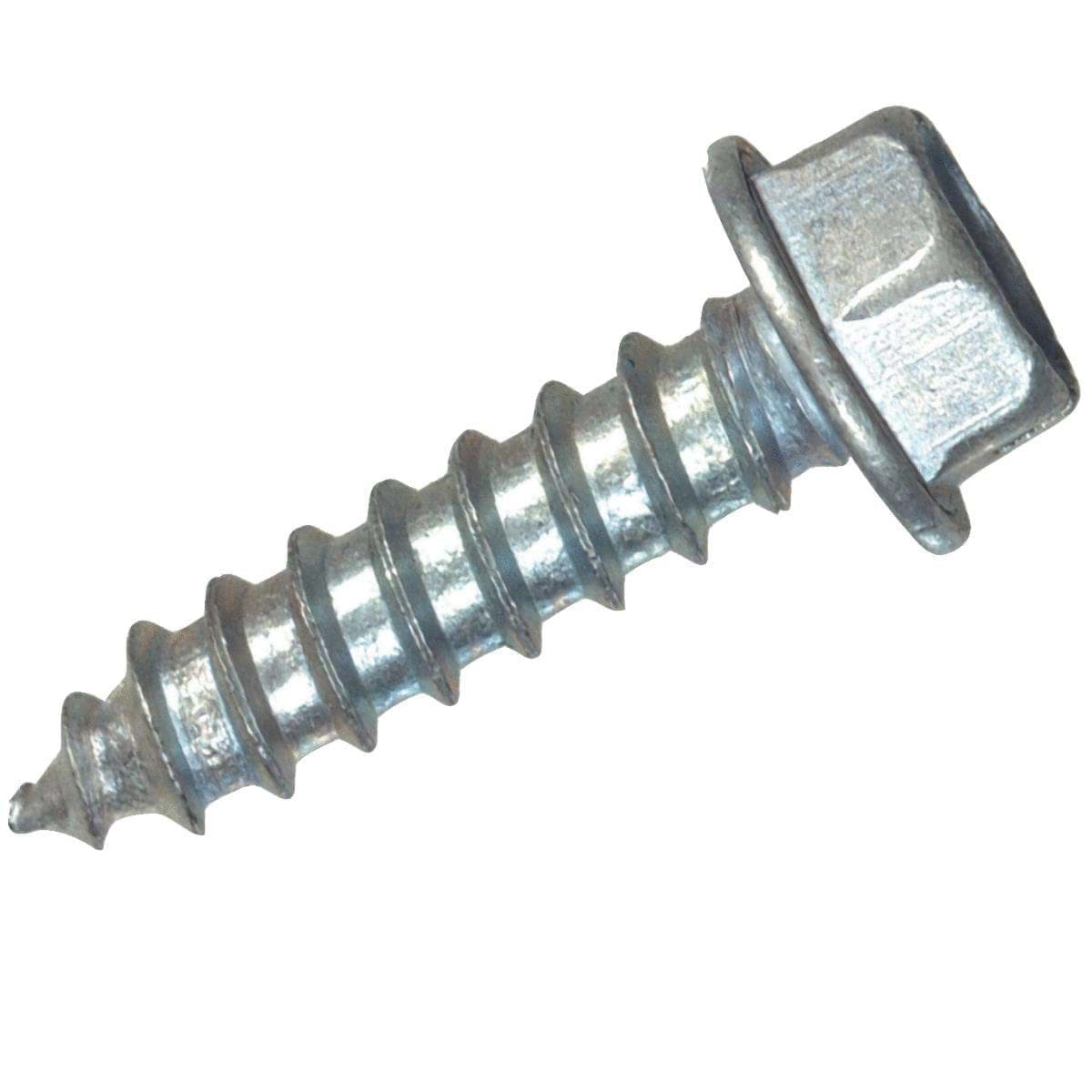 Picture of Hillman The Fastener Center Slotted Hex Washer Head Chrome Sheet Metal Screw - #8x1/2"