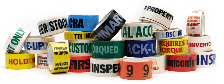 Picture of Tape Specialty White/Black – “Inspected”