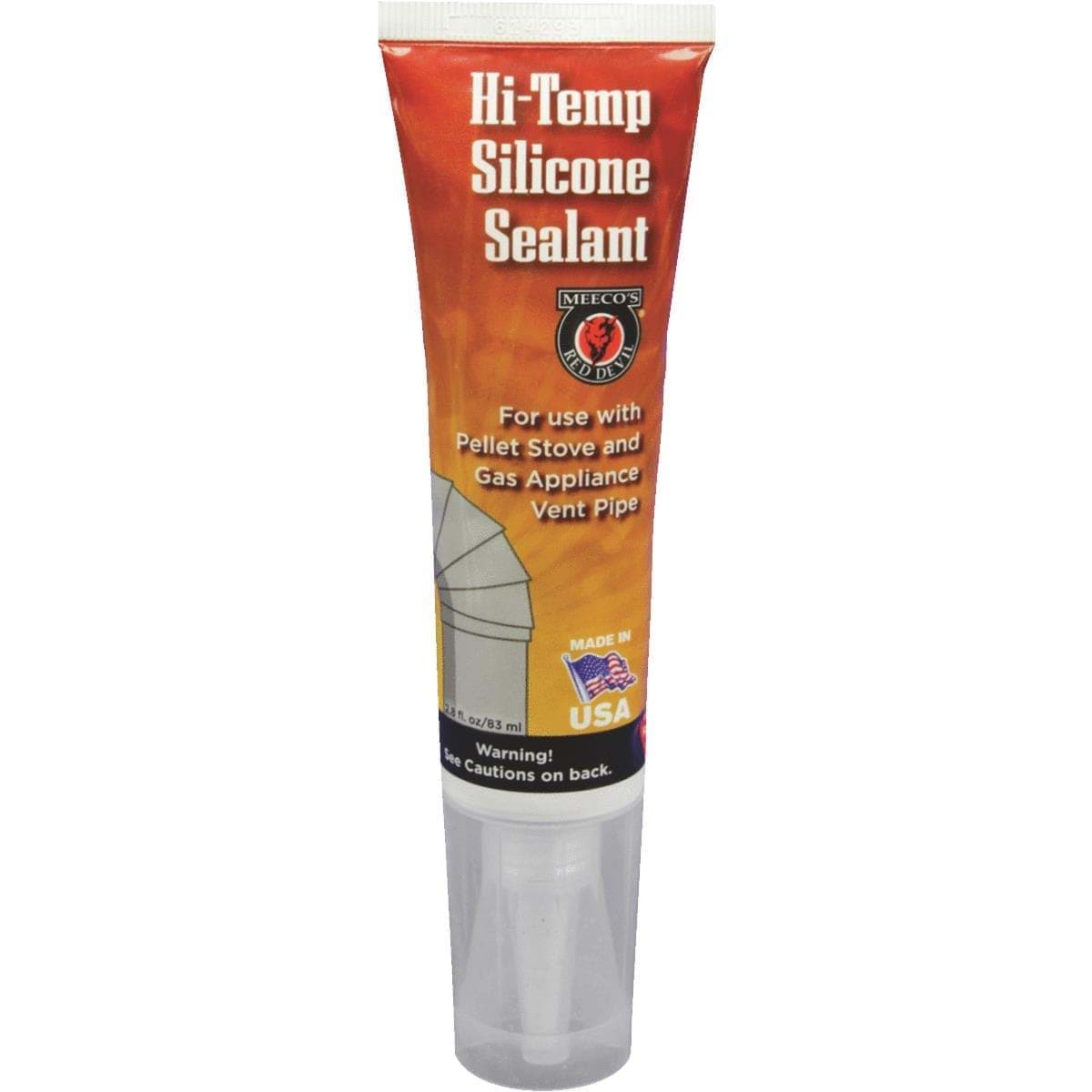 Picture of Meeco's Red Devil Silicone Hi-Temp Sealant