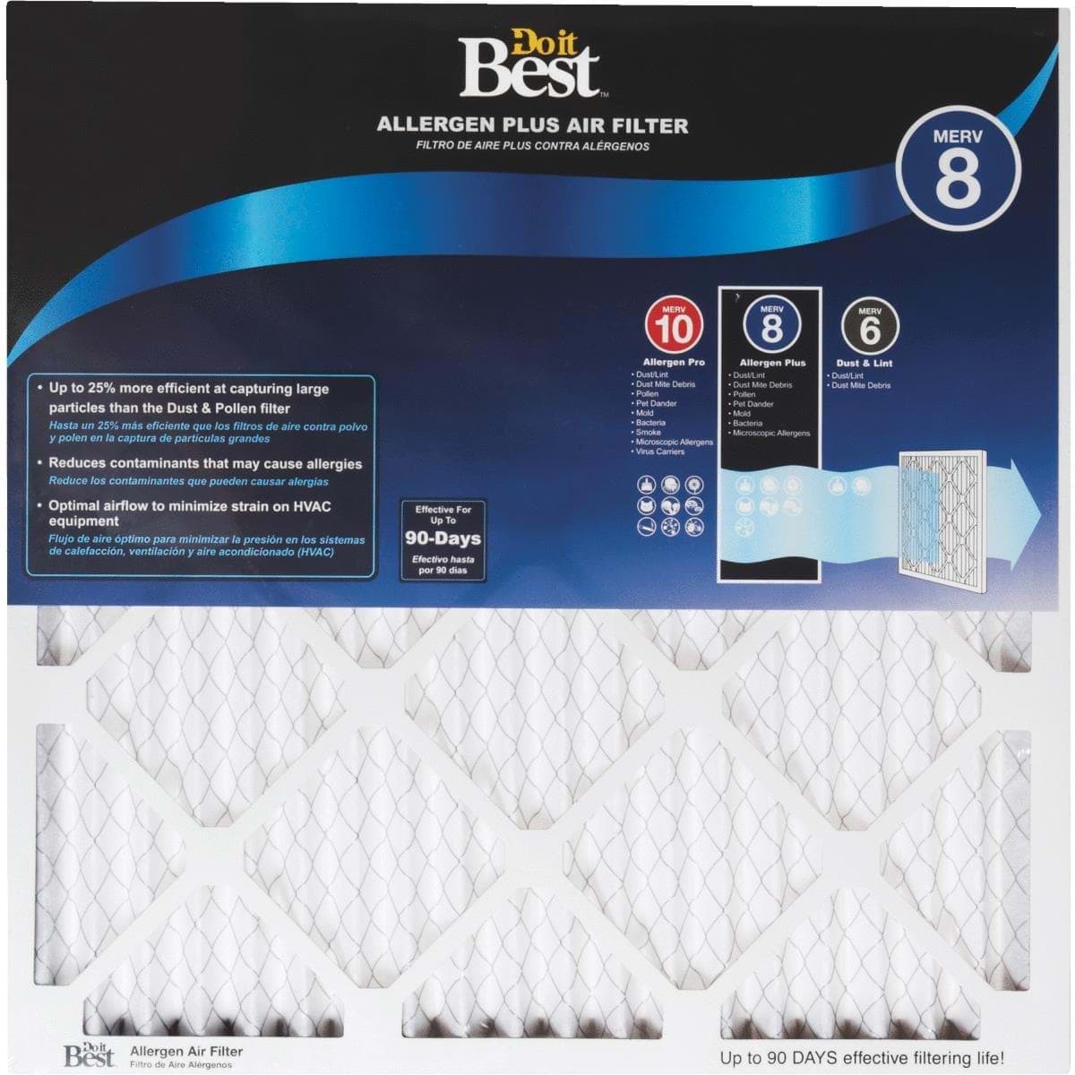 Picture of Do it Best Allergen Plus Air Conditioner & Furnace Filter - 14"x30"x1"