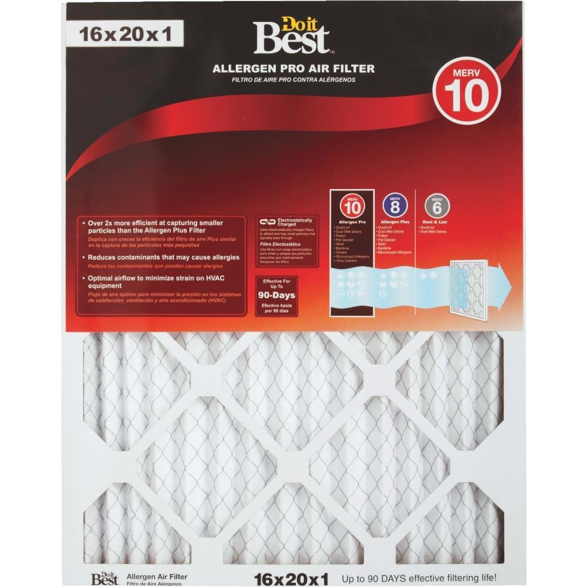 Picture of Do it Best Allergen Pro Air Conditioner & Furnace Filter - 16"x20"x1"